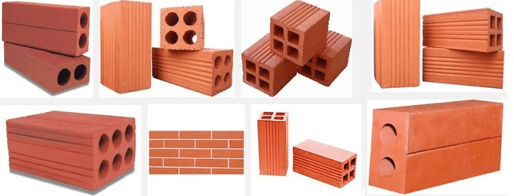 Các loại gạch xây dựng phổ biến