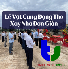 Lễ vật cúng động thổ xây nhà đơn giản