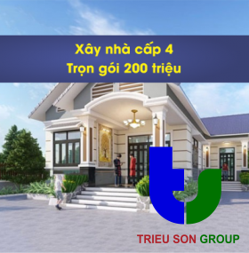 Xây nhà cấp 4 trọn gói 200 triệu