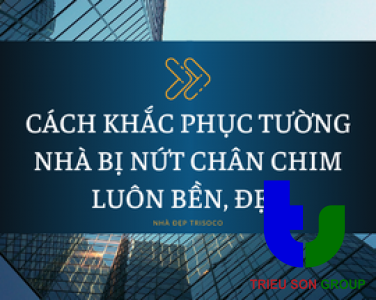 CÁCH KHẮC PHỤC TƯỜNG NHÀ BỊ NỨT CHÂN CHIM LUÔN BỀN ĐẸP