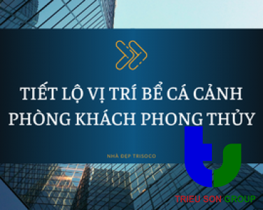 TIẾT LỘ VỊ TRÍ BỂ CÁ CẢNH TRONG PHÒNG KHÁCH HỢP PHONG THỦY