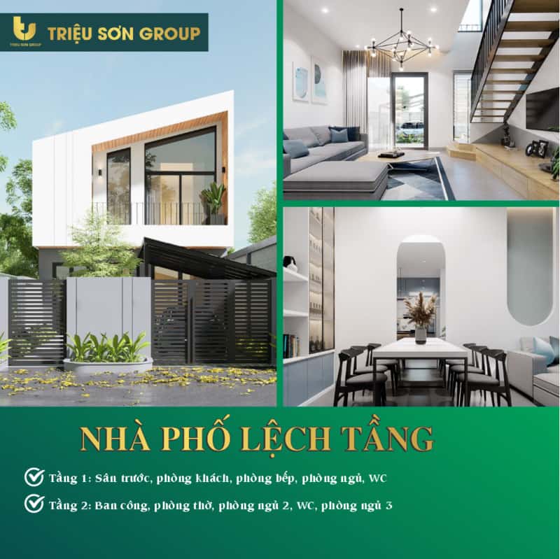 Nhà phố tầng lệch